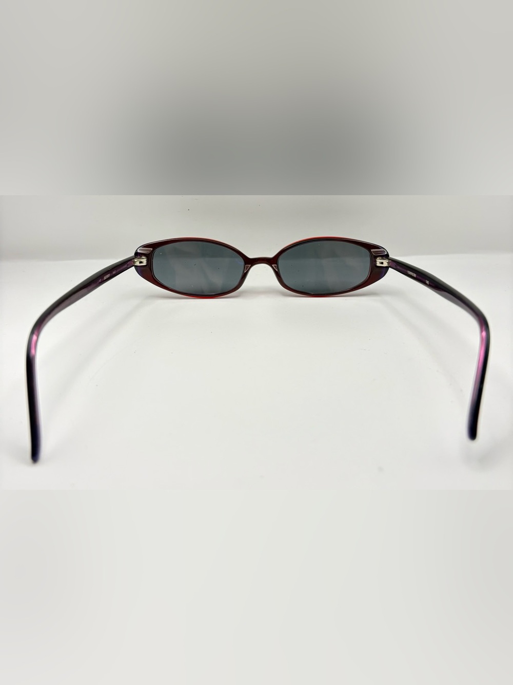 Cosmopolitan Purple Burgundy Oval Sunglasses Frames Only - Picture 6 of 8